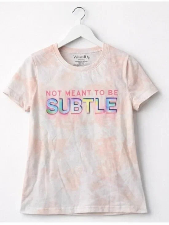 ✨ Pastel Tie Dye Graphic Tee XL 💖 “Not Meant To Be Subtle” ✨ - Picture 4 of 9